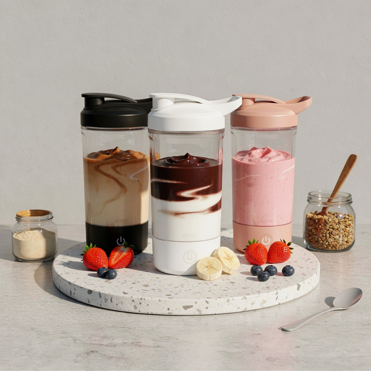 Mixly · Licuadora Eléctrica Portátil — Batidos perfectos en 30 segundos